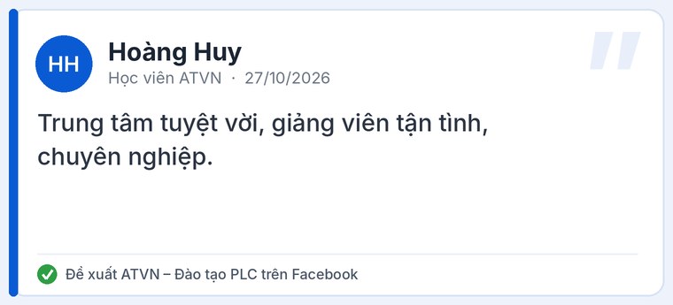 Đánh giá của học viên về Trung tâm đào tạo PLC ATVN